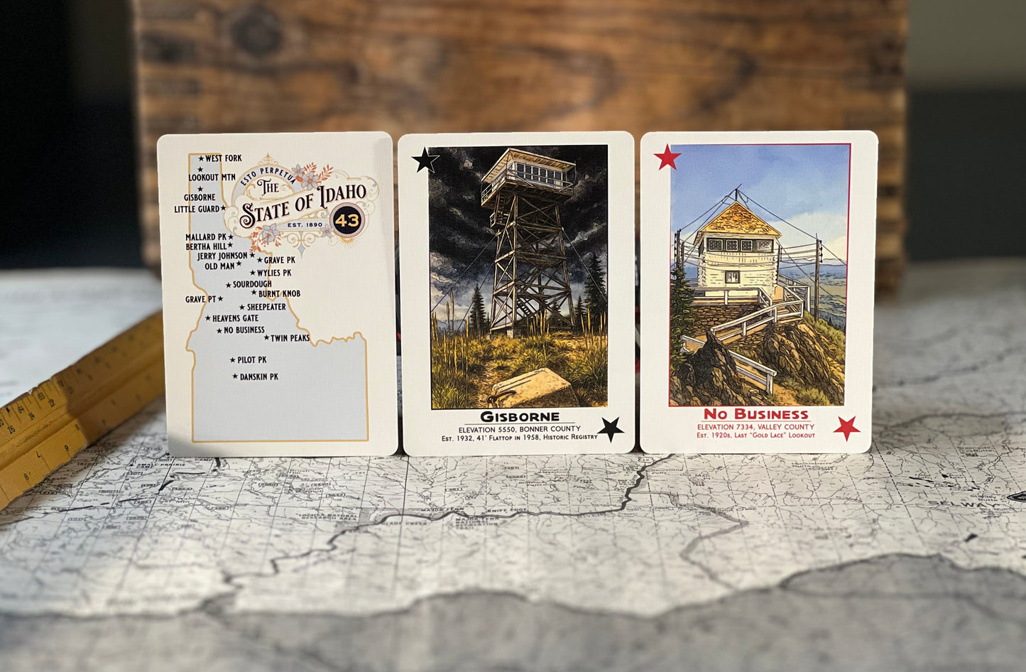 Custom Idaho Lookouts Poker Deck!