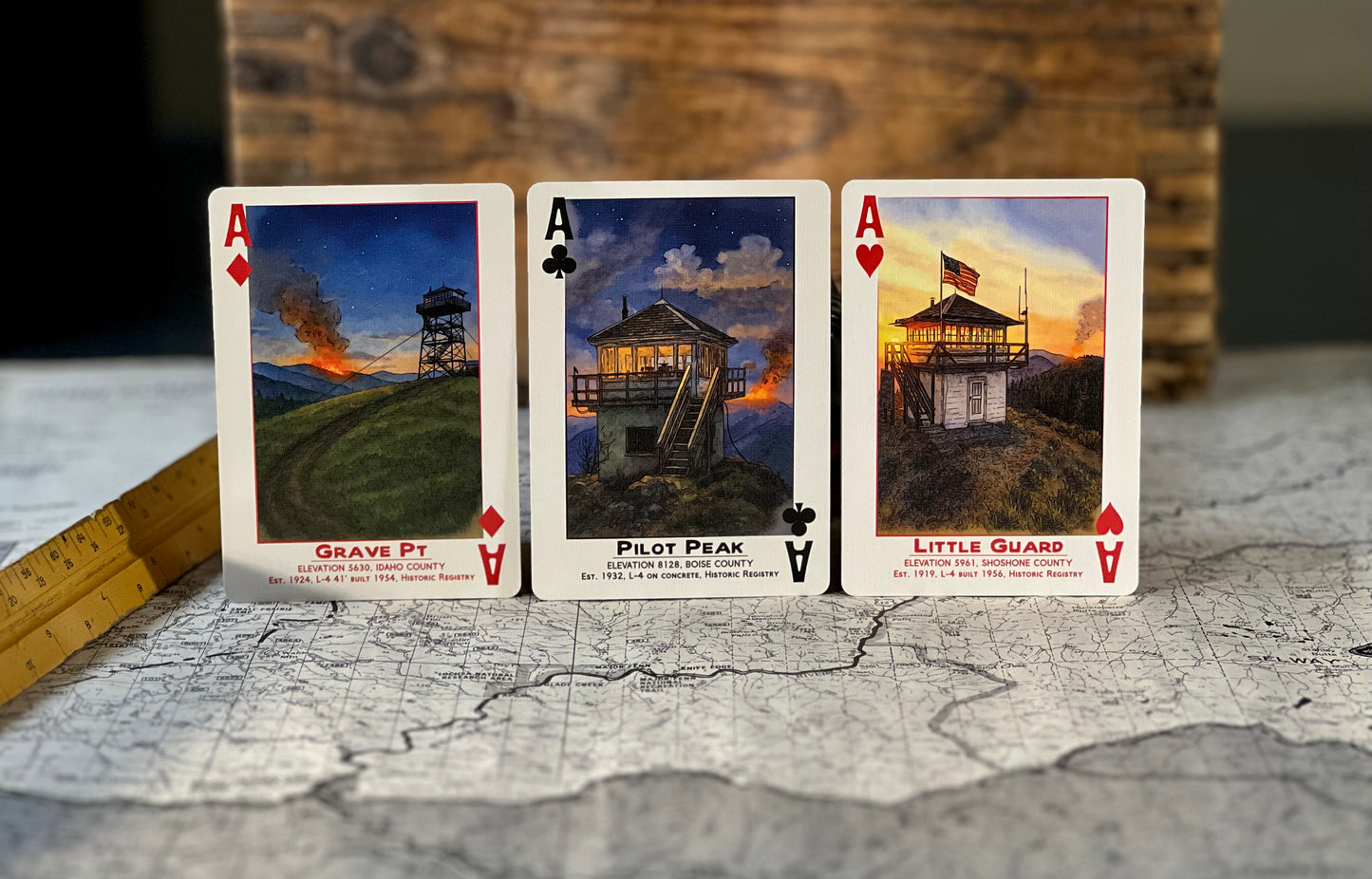 Custom Idaho Lookouts Poker Deck!